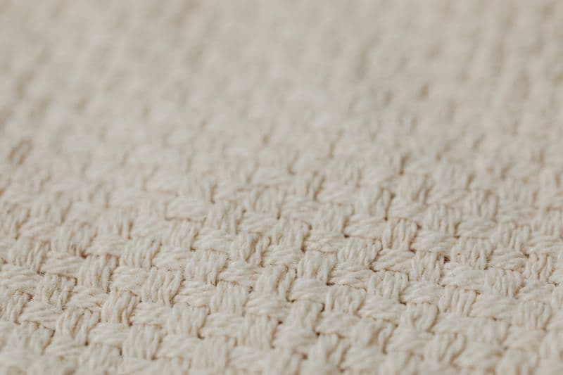 Close-up of natural linen textile texture